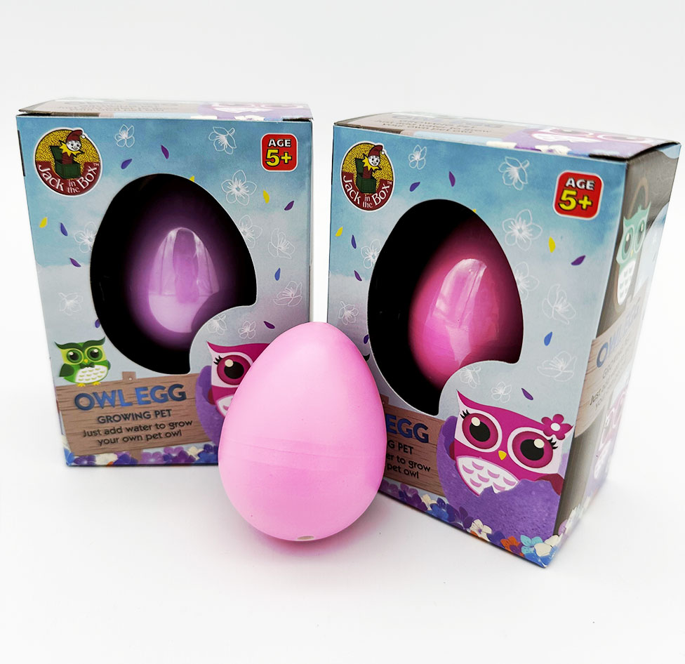 IC425 Growing Pet Owl Egg Jack in the Box