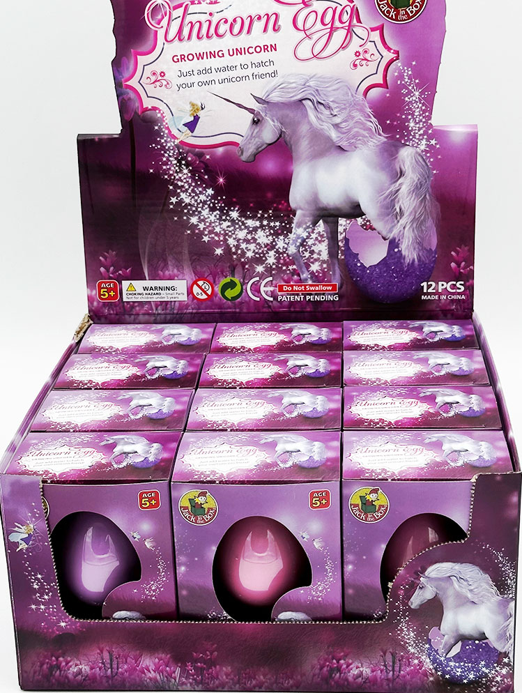 IC471 Growing Pet Unicorn Egg Jack in the Box