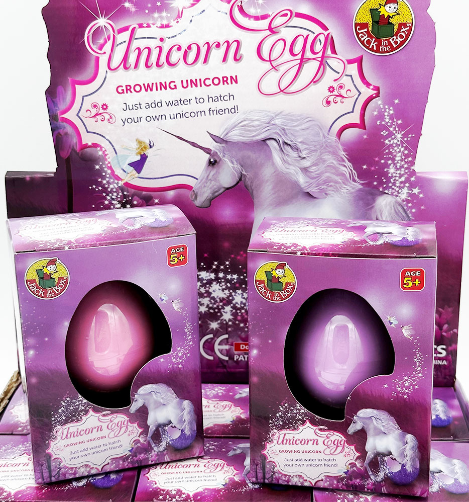 IC471 Growing Pet Unicorn Egg Jack in the Box