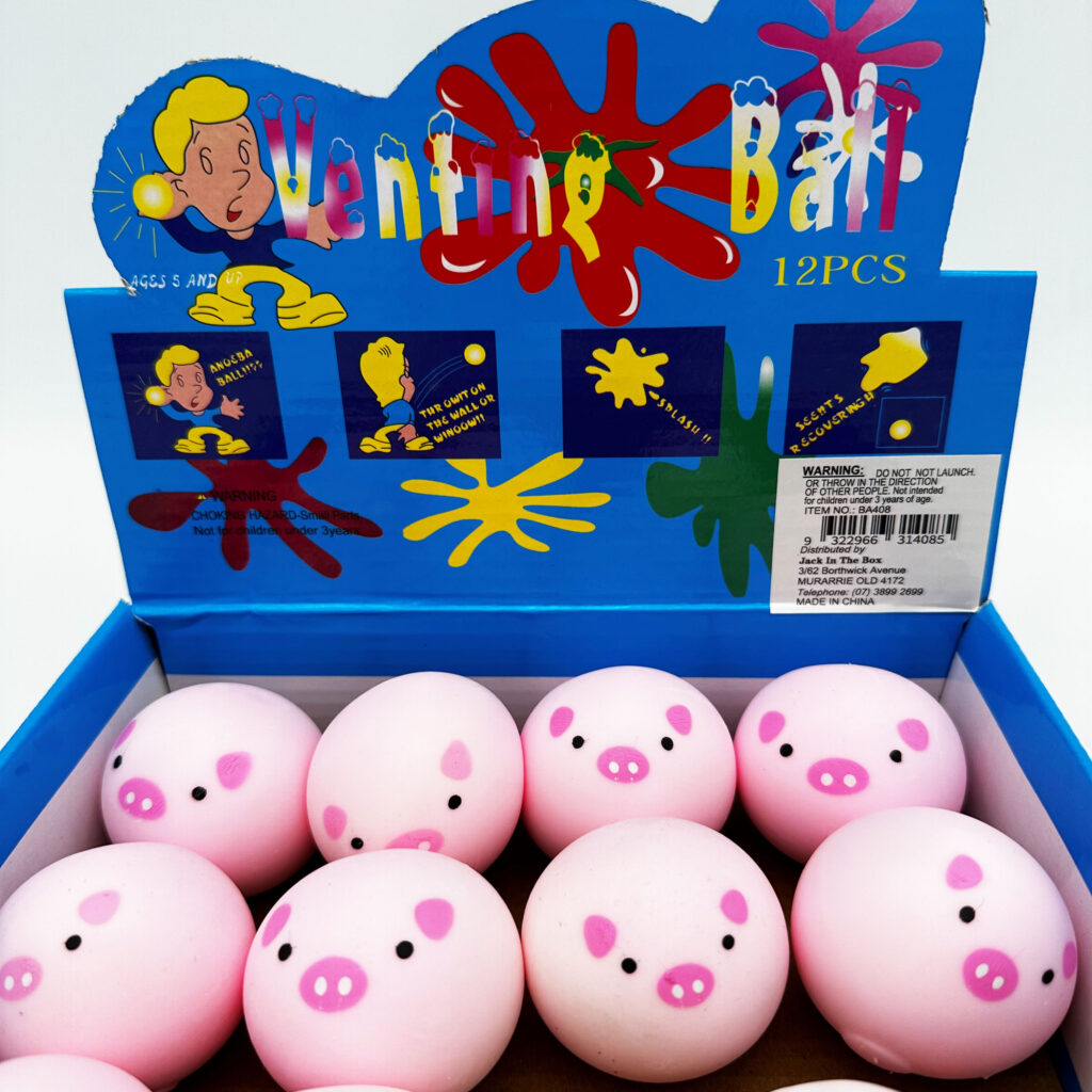 BA408 Stretchy Pig Ball Jack in the Box