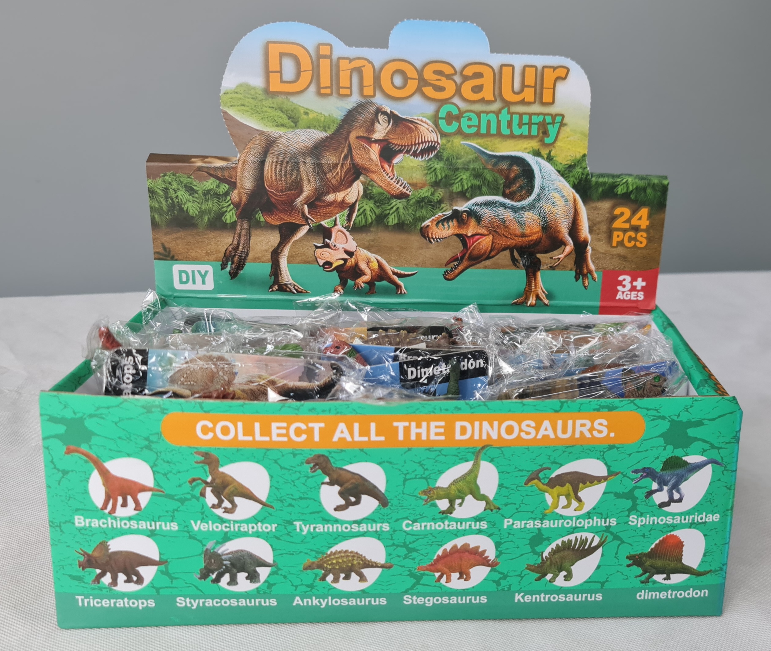 IC573 Assorted Dinosaur Figurines 12cm Jack in the Box